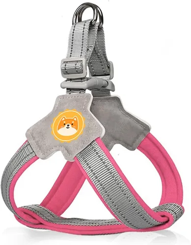 Vista 7 de COODEO Arnés antitirones para perro con acolchado de malla transpirable, tiras reflectantes, diseño antiescape, ajuste rápido para entrenar