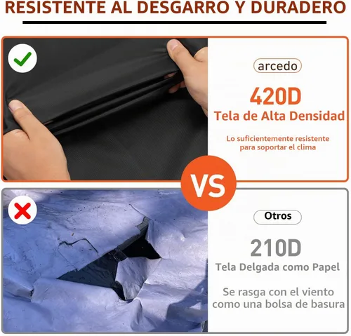Vista 3 de Arcedo - Fundas impermeables para sofá biplaza de 2 plazas, 54 pulgadas