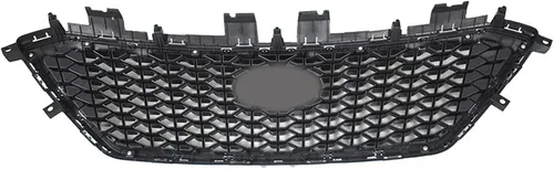 Vista 3 de munirater Rejilla superior delantera Cromo Honeycomb W/O Radar Hole Reemplazo para Sonata 2015-2017