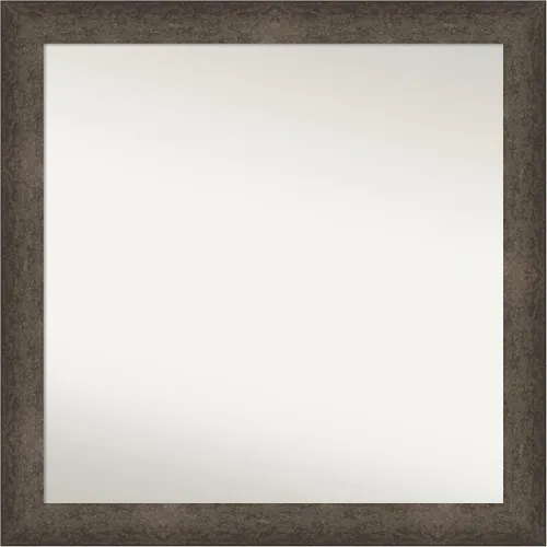 Vista 627 de Amanti Art Espejo de pared personalizado no biselado (25 x 25 pulgadas), marco de bronce acentuado, varios tamaños personalizados, espejo de baño