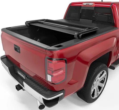 Vista 29 de OEDRO FRP Cubierta Tonneau Rígida de Triple Pliegue Compatible con Chevy Silverado 1500 y GMC Sierra 1500 2007-2013 Nuevo Estilo de Carrocería Cama