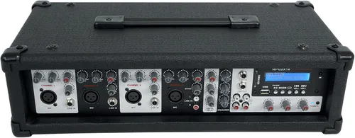 Vista 6 de Rockville Altavoces de 10 pulgadas + mezclador + soportes + micrófonos con Bluetooth para sistemas de sonido de iglesia