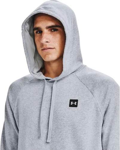 Vista 6 de Under Armour - Sudadera de forro polar con capucha para hombre, con logotipo, Rival Fleece Sportstyle