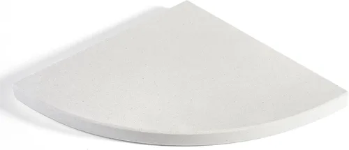 Vista 13 de Koville Estante esquinero de mármol natural italiano, 2 unidades de estantes de esquina de mármol montado en la pared, organizador de esquina