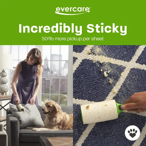 Vista 4 de Evercare Recambio de rodillo gigante de pelusa de 60 capas para mascotas