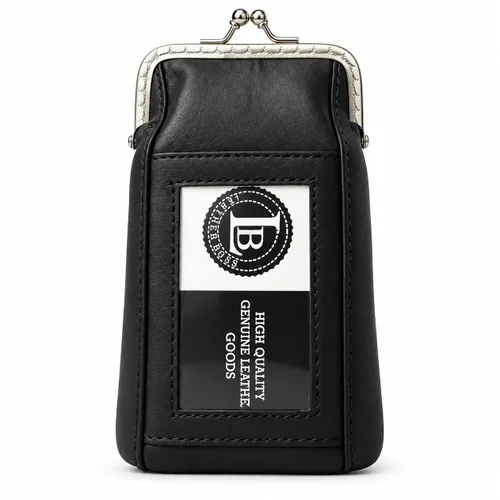 Vista 22 de Funda para cajetilla de cigarrillos de cuero con bolsillo para mechero, regular o 100 unidades, de Leatherboss (negro)