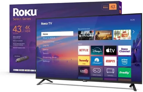 Vista 7 de Roku Paquete de transmisión de 43" Select Series 4K Smart TV HDMI CPS 2026