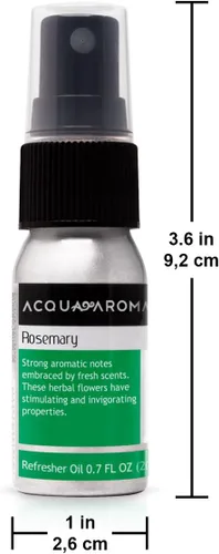 Vista 5 de Acqua aroma Romero Aceite de Repaso 0,7 FL oz (20ml)