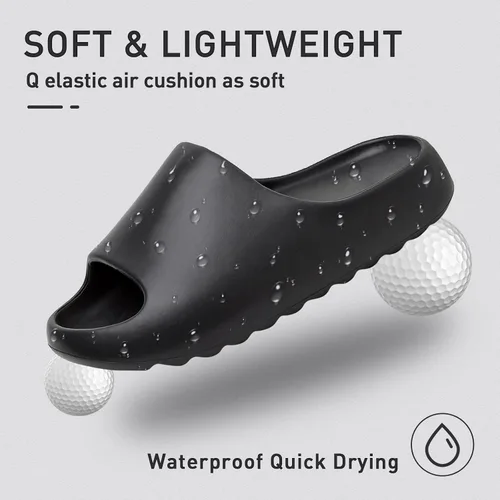 Vista 3 de Sandalias Cloud para mujeres y hombres, pantuflas de plataforma, antideslizantes, de secado rápido, suaves y ligeras, suela gruesa, puntera abierta