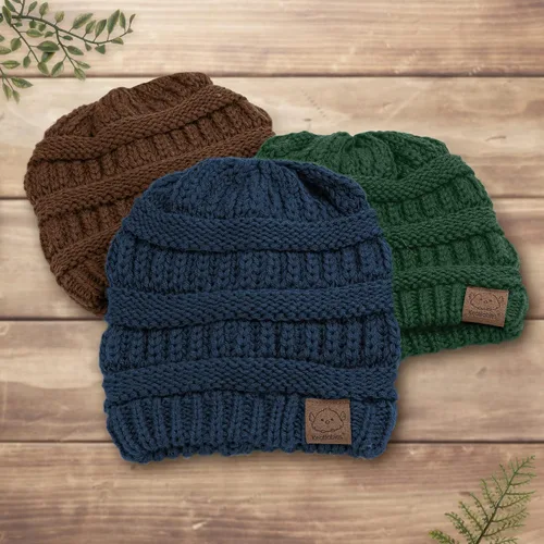 Vista 9 de Paquete de 3 gorros de bebé, sombreros para recién nacido, sombreros para bebé, sombreros para niña, gorro para recién nacido, gorro de invierno