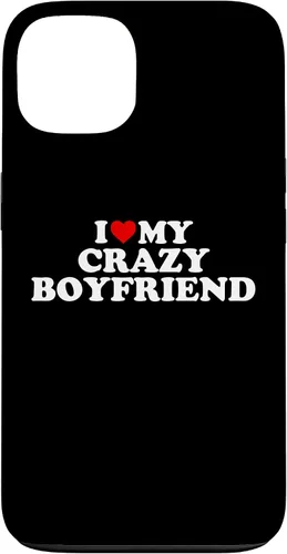 Vista 7 de I Love My Crazy Boyfriend BF - Red Heart Case for iPhone 17