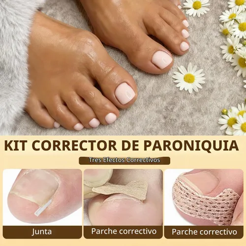 Vista 8 de Juego de corrector de uñas encarnadas con lupa y tiras correctoras, juego de herramientas profesionales de tratamiento de uñas encarnadas, cuidado