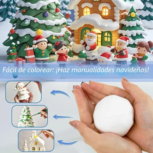 Vista 4 de RAINFLOW Arcilla de espuma blanca – Arcilla de espuma moldeable para cosplay, suave y blanda Creative Art Supplies for Arts and Crafts Projects