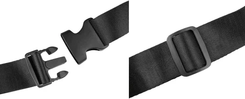 Vista 8 de Genda 2Archer Riñonera de nailon con múltiples bolsillos para senderismo LNS409-2 Negro talla única