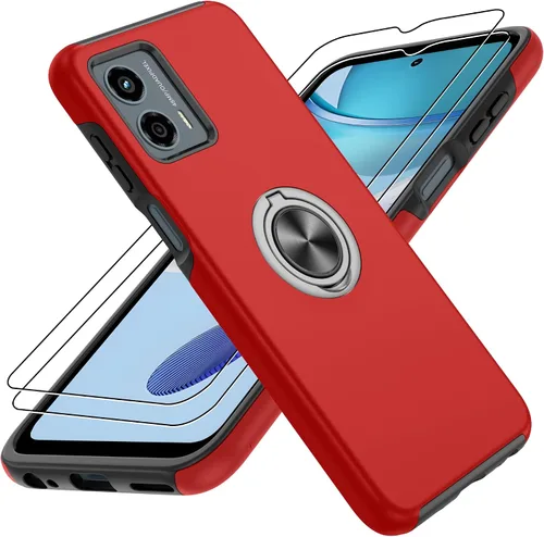 Vista 27 de Gritup - Funda para Galaxy A05S con protector de pantalla HD×2, funda protectora para teléfono a prueba de golpes con soporte magnético de anillo