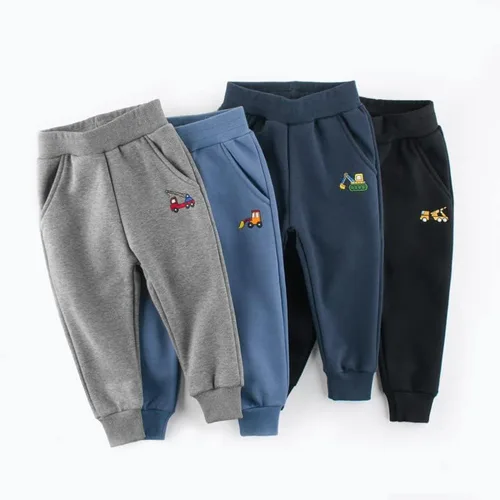 Vista 7 de GFQLONG Paquete de 2 pantalones deportivos de dinosaurio de algodón para niños pequeños, pantalones deportivos de dibujos animados para niños