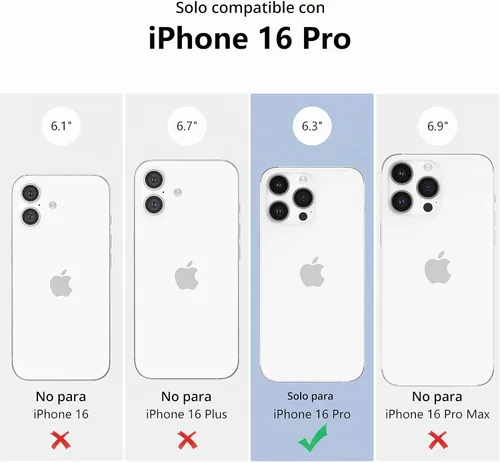 Vista 2 de ZTOFERA Funda protectora para iPhone 16 Pro, funda protectora para mujer, linda mariposa galvanizada, borde dorado, a prueba de golpes, delgada