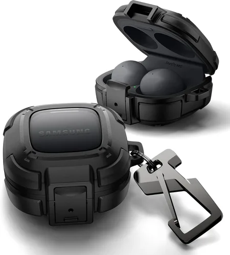 Vista 9 de Dexnor Funda resistente para Samsung Galaxy Buds FE (2023)/Buds 2 Pro (2022)/Buds 2 (2021)/Buds Pro (2021)/Buds Live (2020) Fundas con bloqueo