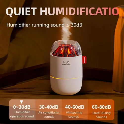 Vista 5 de Mini humidificador portátil, pequeña niebla fría, humidificador personal de escritorio para dormitorio de bebé, viajes, oficina, hogar, 2 modos