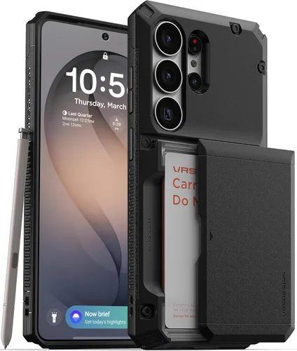 Vista 10 de VRS DESIGN Damda Glide Pro - Funda protectora para Samsung Galaxy S26 Ultra (2026), patente en Estados Unidos, con 4 tarjetas, funda protectora