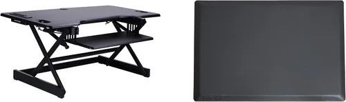 Vista 49 de Rocelco - Convertidor de escritorio para trabajar de pie con altura ajustable de 32 pulgadas - Estación de trabajo para computadora sentada o de pie