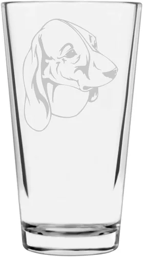 Vista 46 de Podenco Canario - Vaso de pinta de 16 onzas con temática de perro personalizado