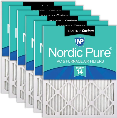 Vista 38 de Nordic Pure 20x20x1 (Tamaño real: 19 1/2 x 19 1/2 x 3/4) Filtros de aire para caldera/aire acondicionado Poly Green MERV 6 – Reduce el polvo