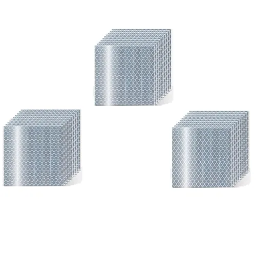 Vista 52 de Pegatinas reflectantes 1 pulgada de diámetro Redondas Reflectoras, Cinta adhesiva impermeable al aire libre de alta visibilidad (80 piezas)