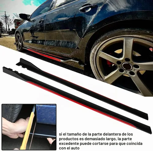 Vista 2 de Alerón universal para parachoques delantero, difusor de alerón de barbilla, protector de ala protectora, kit de carrocería de coche con extensión