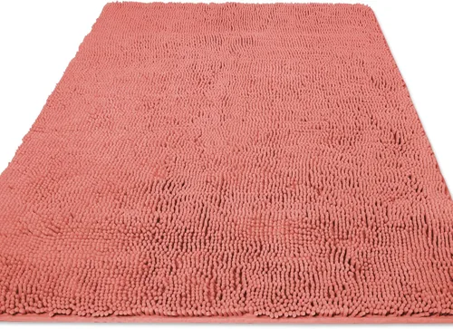 Vista 47 de Yeaban Alfombras pequeñas de baño de felpilla de 12 x 12 pulgadas, absorbentes y lavables, antideslizantes, de felpa y suaves para baño, ducha