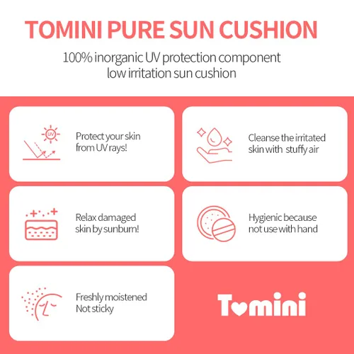 Vista 4 de Tomini Cojín de sol puro (rosa oscuro)