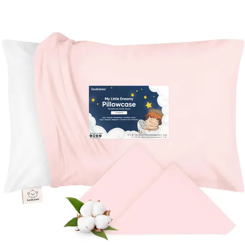 Vista 19 de KeaBabies Funda de almohada para niños pequeños de 13 x 18 pulgadas, funda de almohada de algodón orgánico para niños, niñas, funda de algodón suave