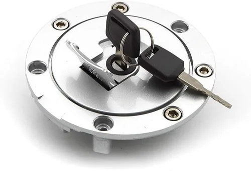 Vista 11 de FXCNC Tapa de tanque de combustible para motocicleta, con 3 agujeros, compatible con YZF R1 98-99 YZF R6 98-04 YZF 600 750 XJR1200 XJR400 TDM850