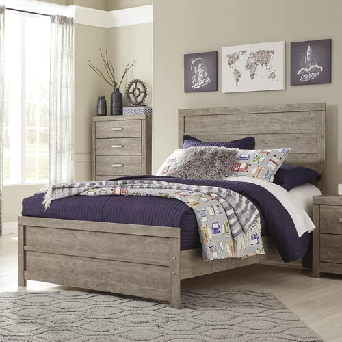 Vista 10 de Signature Design by Ashley Culverbach Farmhouse - Marco de cama de panel