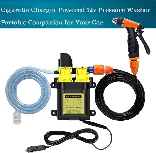 Vista 2 de UltriumPro - Lavadora a presión de 12 V, lavadora a presión portátil de 130 PSI con manguera de 20 pies, lavadora eléctrica portátil