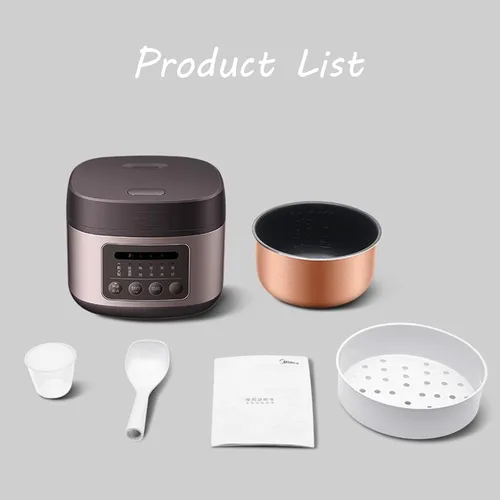 Vista 8 de Mini olla arrocera, 8 tazas crudas pequeñas, portátil de 4 litros para 1-3 personas, cocinar y cocinar al vapor verduras saludables, arroz adecuado