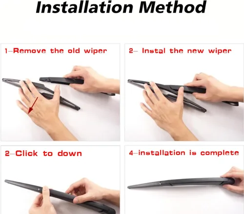 Vista 5 de Oulesh Windscreen Wipers for Opel Zafira B Hatchback 2000-2020, 355mm Rear Wiper Back Windscreen Wiper,1 Set