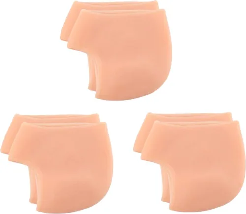 Vista 9 de Healifty 3 pares de calcetines de talón de gel hidratantes de silicona agrietados calcetines de talón para hombres mujeres piel seca dura agrietada