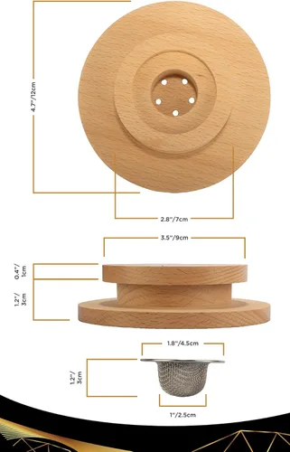 Vista 7 de Kit de ahumador de cóctel con antorcha y folleto de recetas, kit de ahumador de whisky y bourbon para bebidas, queso ahumado y carnes con 4 sabores