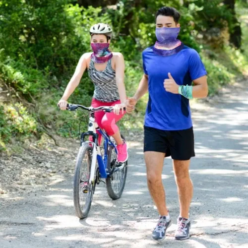 Vista 5 de GUIFIER Máscara facial bandanas para el cuello, bufanda mágica para el polvo, el sol, el viento