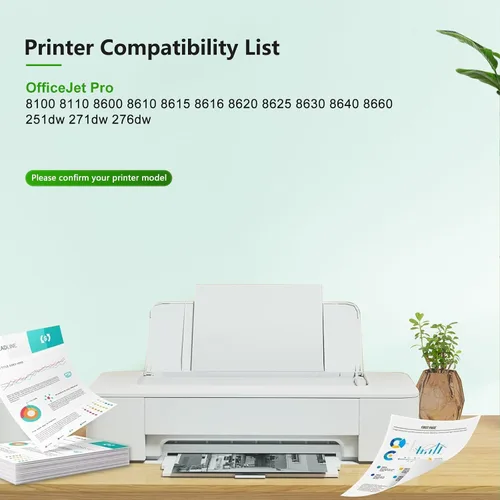 Vista 2 de Paquete combinado de cartuchos de tinta HP 951XL, compatible con cartuchos de tinta HP 951, uso con impresora HP Officejet Pro 8600 8610 8620 8100