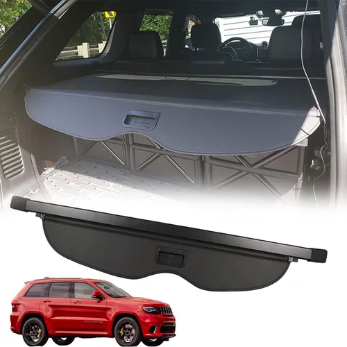 Vista 9 de para 2022 2023 2024 2025 2026 Jeep Grand Cherokee Cubierta de Accesorios de Carga (2 Filas WL) 4XE, Cubierta de Baúl de Carga de Fábrica