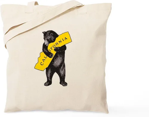 Vista 14 de CafePress B is for Bear Tote Bag Bolsa de asas de lona natural, bolsa de compras reutilizable