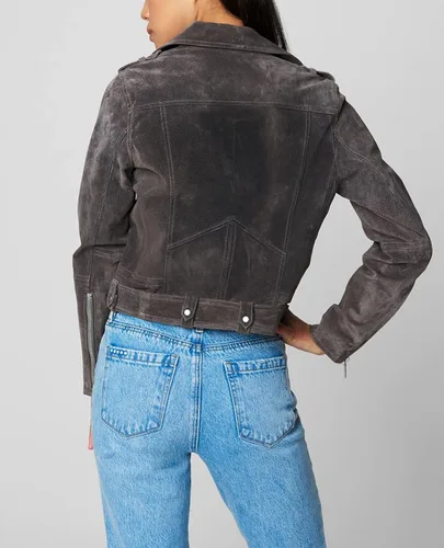 Vista 2 de BLANKNYC Women Luxury Clothing Cropped Suede Leather Motorcycle Jackets, Comfortable & Stylish Coats
