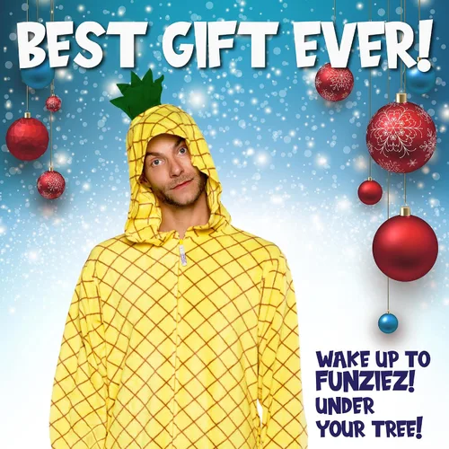 Vista 2 de Funziez! Mameluco delgado de piña y aguacate para adultos, disfraz de Halloween para alimentos, traje de cosplay de una pieza para adultos, mujeres