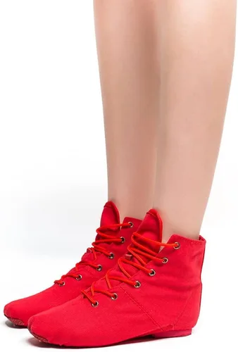 Vista 4 de Zapatos de botas de jazz para mujer, zapatos de personaje para mujer, botines para hombre