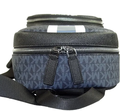 Vista 3 de Michael Kors Mochila de lona revestida para viajeros, azul , azul marino (Navy / Blue), Mochilas Sling