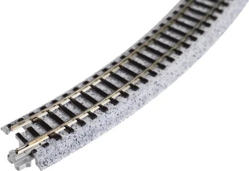 Vista 3 de Kato USA Model Train Products Unitrack, 282mm (11") Radius 45-Degree Curve Track (4 piezas)