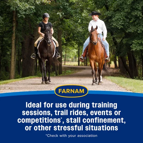 Vista 9 de Farnam Quietex II - Suplemento calmante para caballos, ayuda a controlar el comportamiento nervioso y mantener a los caballos tranquilos