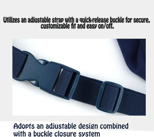 Vista 3 de Coderas de perro de estilo formal, rodilleras delanteras para perros grandes, protección contra heridas y soporte antilamer para piernas o Azul